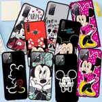 COVER OPPO A12 A15 A12E A15S A55 A56 A54 4G軟黑外殼EE-JA23動漫米奇米妮