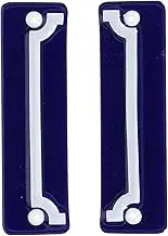 Esschert Design Enamel House Numbers for Outside, Blue & White House Numbers, Address Numbers for House, House Numbers for Mailbox, Modern House Numbers for Outside, 5 inch Frame Set Of 2, DB92-F