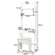 3-in-1 Vanity Set with Flip Top Mirror & Storage for Small Spaces