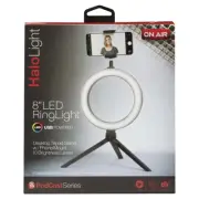 New Tzumi 8" LED RingLight Portable Stand (USB) with Phone Mount