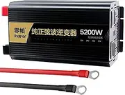Pure sine Wave Power Inverter 2600W car Power Inverter 12V 24V to AC 220V 230V 240V Transformer Voltage with USB Charging Connection for Cameras,Smartphones,laptops,Auto /4296