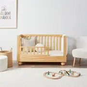 Blake Cot Toddler Bed Half Frame - Natural