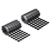 Self Adhesive Dots, 250 Pairs 0.59" - Blending Fabric Hook & Loop Tapes (Black)