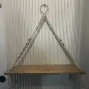Macrame Wall Hanging Shelf /Wooden Shelf Made In india