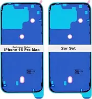 IS-TECK Set of 2 Replacement iPhone 14 15 16 Plus Pro Max Adhesive for Back Cover and Housing Frame Seal Sticker Waterproof Glue Film (iPhone 16 Pro Max)