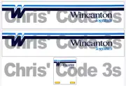 Code 3 Adhesive Vinyl Trailer Decals - Wincanton old - 1/50 1/64 1/76 1/148