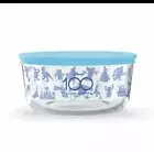 1 Brand-New Glass Pyrex Disney Pixar Blue Silhouettes 100 Years Of Wonder 4 Cups