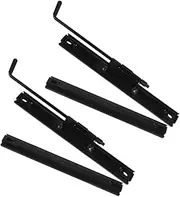 SOLUSTRE 2 Pairs Universal Seat Track Sliders Adjustable Seat Mounting Brackets for Bucket Seats Easy Install Sturdy Iron Construction Comfort Enhancement for Go Kart
