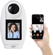 PNI IP733 3MP Video Surveillance Camera, bidirectional Audio and Video, with Bluetooth Call Button, Screen, Baby Monitor Function