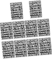 TEHAUX Address Number Stickers Sheets of Letters Numbers Stickers Self-adhesive Pvc for Diy Projects