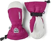 Hestra Army Leather Heli Ski Junior Mitt (Youth 4-13yrs) | Waterproof, Insulated Classic Kids Snow Mittens I Ski & Snow Play