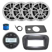 JBL Marine Radio, Spa Bezel, Adapter, Antenna, 4x 6.5" 225W White Speakers, Wire