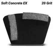 Flextool FT1ABE20-UNIT Bladetec® 20 Grit Quick-Fit Soft Concrete EX 2 Segment Gr