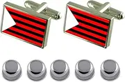 [Select Gifts] Shirt Dress Studs Ungheni City Moldova Flag Cufflinks