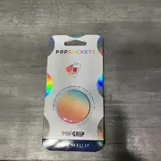 PopSockets PopGrip with Swappable Grip and Stand - Glitter Rainbow