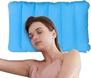 Blow Up Seat Cushion, Portable Camping Sitting Mat, Ergonomic Support Seat Cushion for Car Stadium Backpacking Picnic Park Camping Chair Airplane