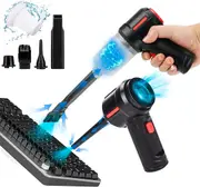 Electric Air Duster Keyboard Cleaner Kit 3-in-1 Computer Vacuum Cleaner Cordless Compressed Air Duster Rechargeable Car Hoover Handheld Mini Vacuum Keyboard Vacuum
