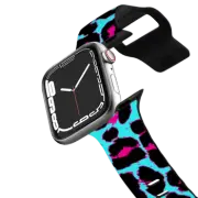 Apple Watch Series 1-3 (38mm) Impact Band Turquoise Fuchsia Pop Leopard