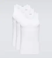 [CDLP] CDLP Set of 3 jersey tank tops AU 96 white
