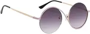 [MLqkpwy] UV Protection Eyeglass | Fashion Metal Half-Frame Sunglasses for Men,Fashionable Circular Eyewear for Driving, Fishing, Hiking, Walking, Climbing