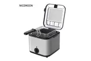 Electric Deep Fryer, 2.5 L Stainless Steel Deep Fryer, Adjustable Temperature with Removable Basket and Viewing Window
