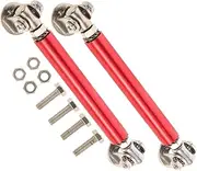 GRIRIW Car Front Splitter Rod Assembly Pcs Set of Stainless Steel Strut Rods for Easy Installation and Stylish Finish