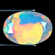 2.74 ct Incredible Oval (14 x 10 mm) Un-Heated Ethiopia Rainbow Opal Gemstone