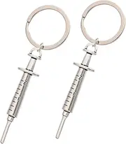 [VALICLUD] 2pcs Creative Keychains Unique Key Holder present Durable Key Rings for Bags Purses Backpacks Design for Doctors Nurses