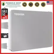 Silver Canvio Flex 2TB External Hard Drive - Lightweight & USB 3.0 Compatible