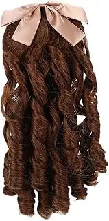 Mikinona Hair Comb Curly Ponytail Human Hair Wigs Curly Wigs Human Hair Lace Front Wigs Human Hair Ponytail Wigs Hair Replacement Wigs Front Lace Wig Fake Polyester Brown