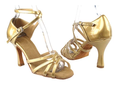 Latin Salsa Very Fine Competitive Ballroom Dance Shoe SERA1606 Pearl Gold