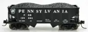 Bowser N Scale PRR Class GLa 2-Bay Open Hopper Pennsylvania (Black) #139902