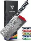 SANMUZUO Chopping Knife - 7 inch Cleaver Knife- Xuan Series - 67 Layers Damascus