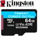 Kingston 金士頓 64GB microSDXC TF UHS-I U3 V30 A2 64G 記憶卡 SDCG3