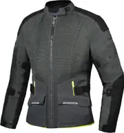 Ixon M-Njord Motorcycle Textile Jacket, black-green, Size M for Men Black Green