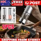 2PCS Electric Salt And Pepper Grinder Set, Rechargeable Salt And Pepper Mill AU