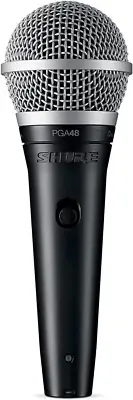 PGA48 Cardioid Dynamic Vocal Microphone with XLR-XLR Cable, Black Metallic Finis