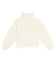 [Chloe Kids] Chloé Kids Turtleneck cotton and wool sweater Y 8 white