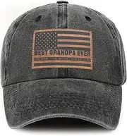 [DPFQSKY] Fathers Day Birthday Gifts for Dad Best Dad Ever American Flag Hat Father's Day Christmas Valentines Gift Ideas for Dads