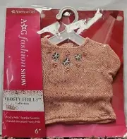 American Girl Frosty Frills Sparkle Sweater top for 18" dolls- AG Fashion Show