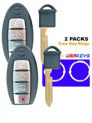 2 FOR 2013 2014 2015 2016 2017 2018 NISSAN SENTRA VERSA REMOTE SMART CAR KEY FOB