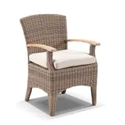 Plantation 1.5m Round Outdoor Wicker Dining Table with 6 Kai Chairs - Outdoor Wicker Dining Settings