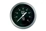 Mooneyes 3-3/8" 8000 RPM Tacho, Black Face
