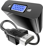 BHHB HDMI to VGA Disposable Transfer Adapter (Male to Female) Compatible with Computers, Desktops, Laptops, Monitors, Projectors, HDTVs, Chromebooks, Raspberry Pi, Roku, Xbox