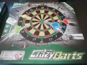 Cuku Crazy Darts Target 13” Super Battle Magnetic Dart Board - 12 Piece *Read