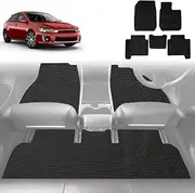 Outback GT 6D Diamond Custom-Fit Car Floor Mats, Compatible with for Mitsubishi Lancer 2007-2017 Manual (CJ) | Heavy Duty | Anti-Slip | All Weather Protection | Car Accessories
