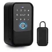 Smart Key Lock Box, Fingerprint, Control, Key, Password, Access Card, Bluetooth Unlock, Office Security - Wall-mounted
