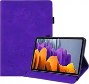Case for Samsung Galaxy Tab A8 10.5 Inch 2021, Slim Stand Shell Protective Case with Pencil Holder, Premium PU Leather Folio Cover for Samsung Galaxy Tab A8 10.5" 2021(SM-X200/SM-X205), Purple