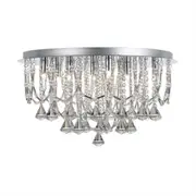 Sandro CTC Modern 9Lt Round in Chrome Clear Glass
