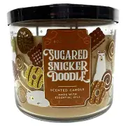 Bath & Body Works Sugared Snicker Doodle Candle 14.5 oz 3 Wick Christmas Lid